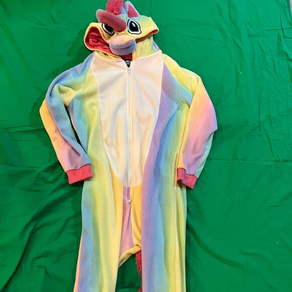 Kids Rainbow unicorn Footie onesie or costume - Picture 7 of 8
